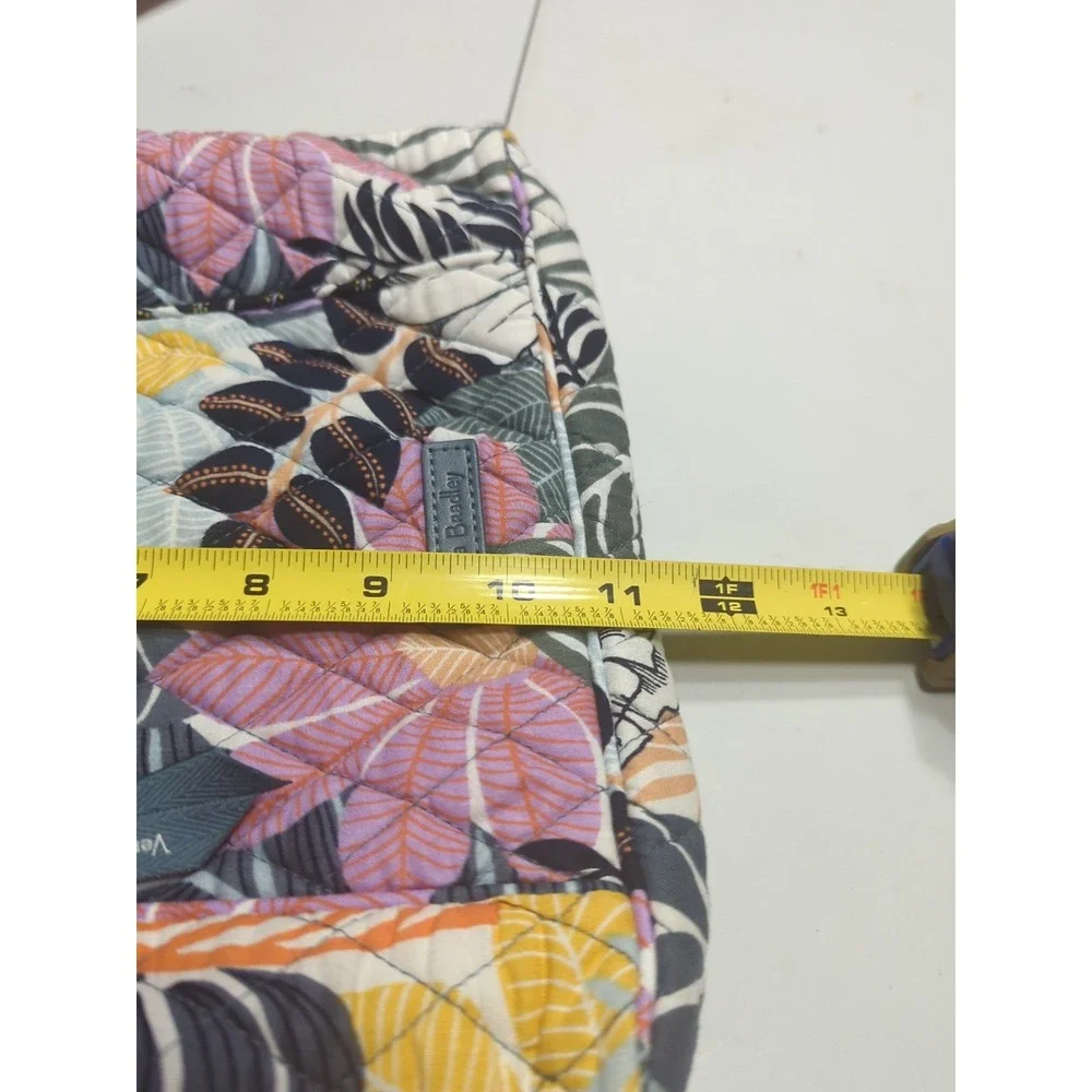 Vera Bradley Adjustable Shoulder Strap Palm Floral Shoulder Bag Purse EUC